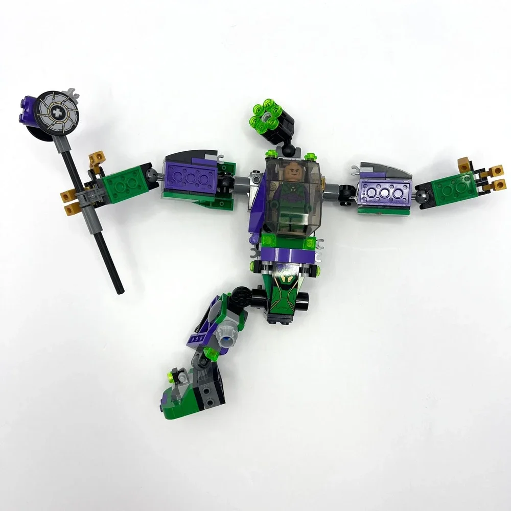 LEGO Lex Luthor Mech w/ Minifigure Incomplete for Parts DC Super Heroes 76097‎